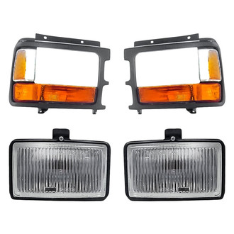 Replacement - 4-Piece Kit (Driver and Passenger Side Fog Lights, Driver and Passenger Side Turn Signal/Parking Lights) (Standard Line)