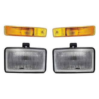 Replacement - 4-Piece Kit (Driver and Passenger Side Fog Lights, Driver and Passenger Side Turn Signal/Parking Lights) (Standard Line)