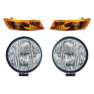 Replacement - 4-Piece Kit (Driver and Passenger Side Fog Lights, Driver and Passenger Side Turn Signal/Parking Lights) (Standard Line)