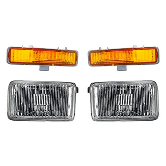 Replacement - 4-Piece Kit (Driver and Passenger Side Fog Lights, Driver and Passenger Side Turn Signal/Parking Lights) (Standard Line)