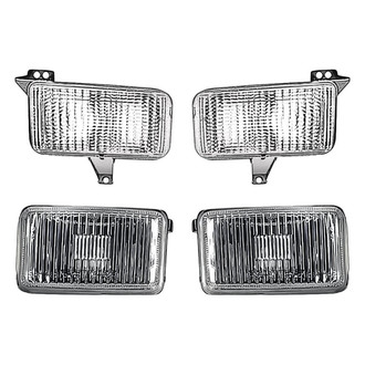 Replacement - 4-Piece Kit (Driver and Passenger Side Fog Lights, Driver and Passenger Side Turn Signal/Parking Lights) (Standard Line)