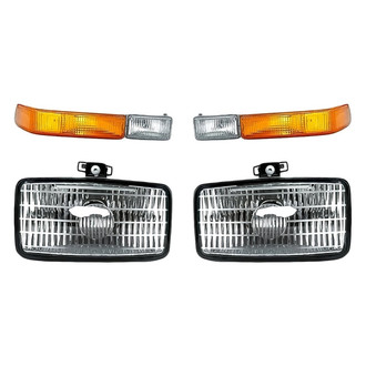 Replacement - 4-Piece Kit (Driver and Passenger Side Fog Lights, Driver and Passenger Side Turn Signal/Parking Lights) (Standard Line)