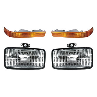 Replacement - 4-Piece Kit (Driver and Passenger Side Fog Lights, Driver and Passenger Side Turn Signal/Parking Lights) (Standard Line)