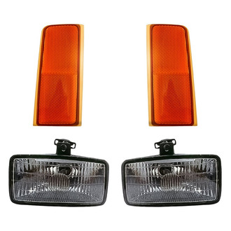 Replacement - 4-Piece Kit (Driver and Passenger Side Fog Lights, Driver and Passenger Side Reflectors) (Standard Line)