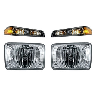 Replacement - 4-Piece Kit (Driver and Passenger Side Fog Lights, Driver and Passenger Side Turn Signal/Parking Lights) (Standard Line)