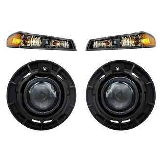 Replacement - 4-Piece Kit (Driver and Passenger Side Fog Lights, Driver and Passenger Side Turn Signal/Parking Lights) (Standard Line)