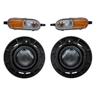 Replacement - 4-Piece Kit (Driver and Passenger Side Fog Lights, Driver and Passenger Side Cornering Lights) (Standard Line)