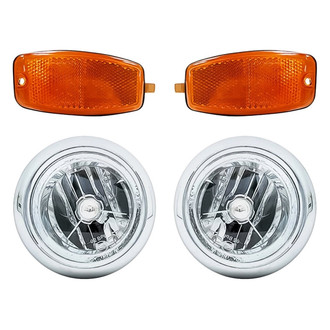 Replacement - 4-Piece Kit (Driver and Passenger Side Fog Lights, Driver and Passenger Side Marker Lights) (Standard Line)