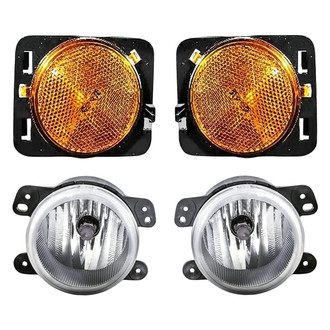 Replacement - 4-Piece Kit (Driver and Passenger Side Fog Lights, Driver and Passenger Side Marker Lights) (Standard Line)