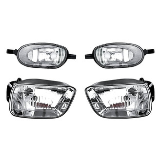 Replacement - 4-Piece Kit (Driver and Passenger Side Fog Lights, Driver and Passenger Side Cornering Lights) (CAPA Certified)