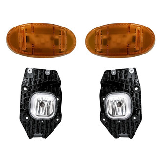Replacement - 4-Piece Kit (Driver and Passenger Side Fog Lights, Driver and Passenger Side Marker Lights) (CAPA Certified)