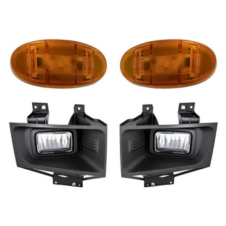 Replacement - 4-Piece Kit (Driver and Passenger Side Fog Lights, Driver and Passenger Side Marker Lights) (CAPA Certified)