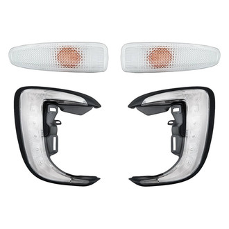Replacement - 4-Piece Kit (Driver and Passenger Side Daytime Running Lights, Driver and Passenger Side Marker Lights) (CAPA Certified)