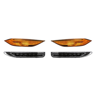 Replacement - 4-Piece Kit (Driver and Passenger Side Daytime Running Lights, Driver and Passenger Side Marker Lights) (CAPA Certified)
