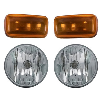 Replacement - 4-Piece Kit (Driver and Passenger Side Fog Lights, Driver and Passenger Side Marker Lights) (CAPA Certified)