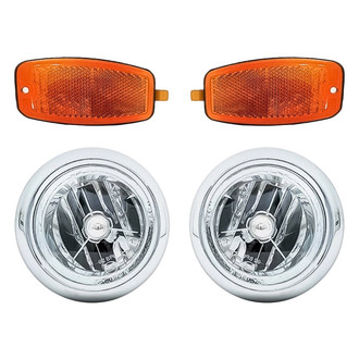 Replacement - 4-Piece Kit (Driver and Passenger Side Fog Lights, Driver and Passenger Side Marker Lights) (CAPA Certified)