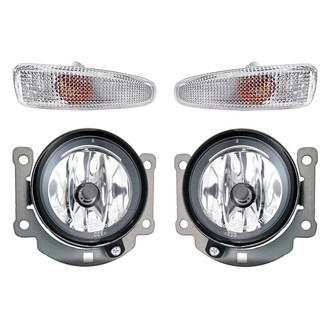 Replacement - 4-Piece Kit (Driver and Passenger Side Fog Lights, Driver and Passenger Side Marker Lights) (CAPA Certified)