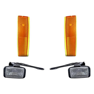 Replacement - 4-Piece Kit (Driver and Passenger Side Fog Lights, Driver and Passenger Side Turn Signal/Corner Lights) (Standard Line)