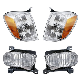 Replacement - 4-Piece Kit (Driver and Passenger Side Fog Lights, Driver and Passenger Side Turn Signal/Corner Lights) (Standard Line)