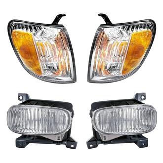 Replacement - 4-Piece Kit (Driver and Passenger Side Fog Lights, Driver and Passenger Side Turn Signal/Corner Lights) (CAPA Certified)