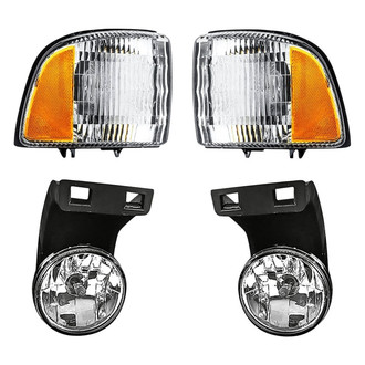 Replacement - 4-Piece Kit (Driver and Passenger Side Fog Lights, Driver and Passenger Side Turn Signal/Corner Lights) (CAPA Certified)