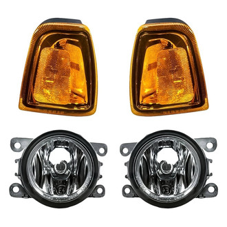 Replacement - 4-Piece Kit (Driver and Passenger Side Fog Lights, Driver and Passenger Side Turn Signal/Corner Lights) (Standard Line)