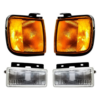 Replacement - 4-Piece Kit (Driver and Passenger Side Fog Lights, Driver and Passenger Side Turn Signal/Corner Lights) (Standard Line)