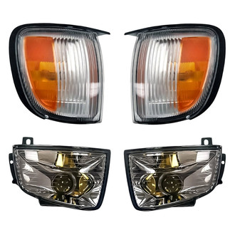 Replacement - 4-Piece Kit (Driver and Passenger Side Fog Lights, Driver and Passenger Side Turn Signal/Corner Lights) (Standard Line)