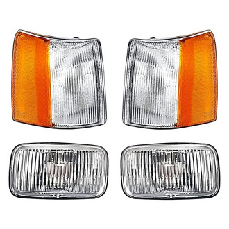 Replacement - 4-Piece Kit (Driver and Passenger Side Fog Lights, Driver and Passenger Side Turn Signal/Corner Lights) (Standard Line)