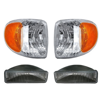 Replacement - 4-Piece Kit (Driver and Passenger Side Fog Lights, Driver and Passenger Side Turn Signal/Corner Lights) (Standard Line)