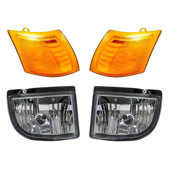 Replacement - 4-Piece Kit (Driver and Passenger Side Fog Lights, Driver and Passenger Side Turn Signal/Corner Lights) (Standard Line)