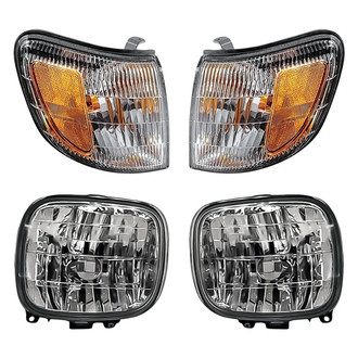 Replacement - 4-Piece Kit (Driver and Passenger Side Fog Lights, Driver and Passenger Side Turn Signal/Corner Lights) (Standard Line)