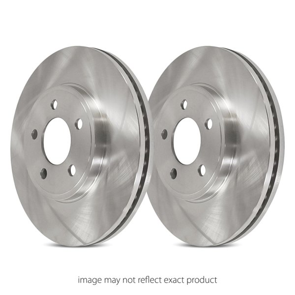  Replacement - Plain Rear Brake Rotor Set