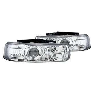 Replacement - Driver and Passenger Side Chrome Projector Headlights