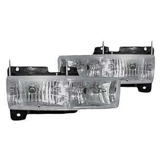 Replacement - Driver and Passenger Side Chrome Euro Headlights