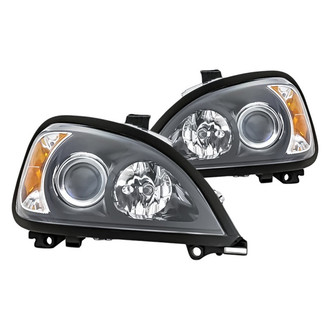 Replacement - Driver and Passenger Side Black Projector Headlights