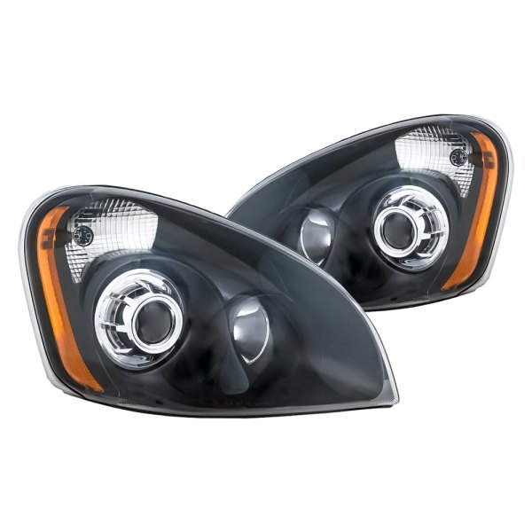 Replacement - Driver and Passenger Side Black Projector Headlights