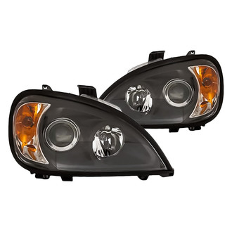 Replacement - Driver and Passenger Side Black Projector Headlights