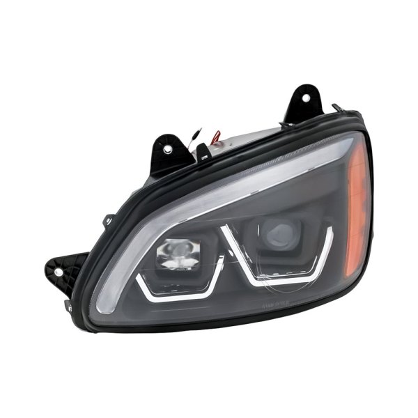Replacement - Driver Side Black Switchback LED Light Tube Projector Headlight