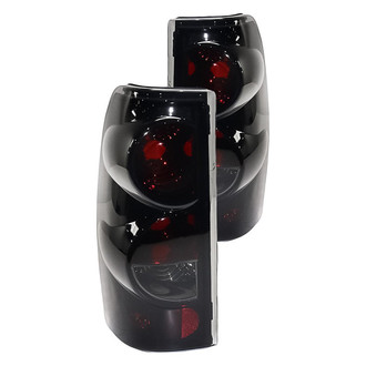 Replacement - Driver and Passenger Side Black/Smoke Euro Tail Lights