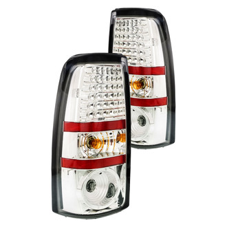 Replacement - Driver and Passenger Side Chrome LED Tail Lights