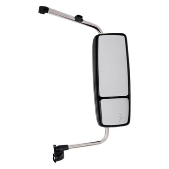 Replacement - Passenger Side Manual Towing Mirror (Heated, Non-Foldaway) (Standard Line)