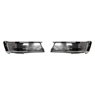 Replacement - Rear Driver and Passenger Side Step Bumper Face Bar (CAPA Certified)