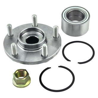 Replacement - Front Driver or Passenger Side Wheel Hub Assembly with Bearing