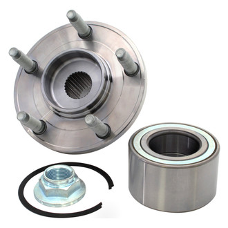 Replacement - Front Driver or Passenger Side Wheel Hub Assembly with Bearing