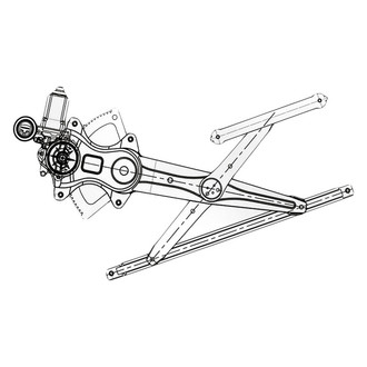 Replacement - Front Passenger Side Power Window Regulator and Motor Assembly