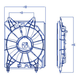 Replacement - A/C Condenser Fan Shroud Assembly