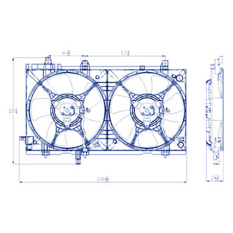 Replacement - Radiator Cooling Dual Fan Shroud Assembly