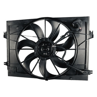 Replacement - Radiator Cooling Fan Shroud Assembly with Motor, Blade