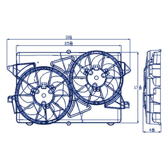 Replacement - Radiator Cooling Fan Shroud Assembly
